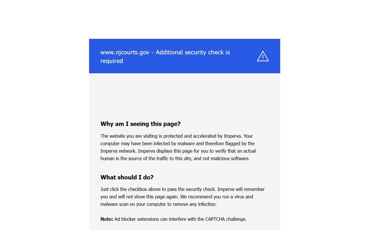 Somerset County Superior Court website for felony records in Somerville