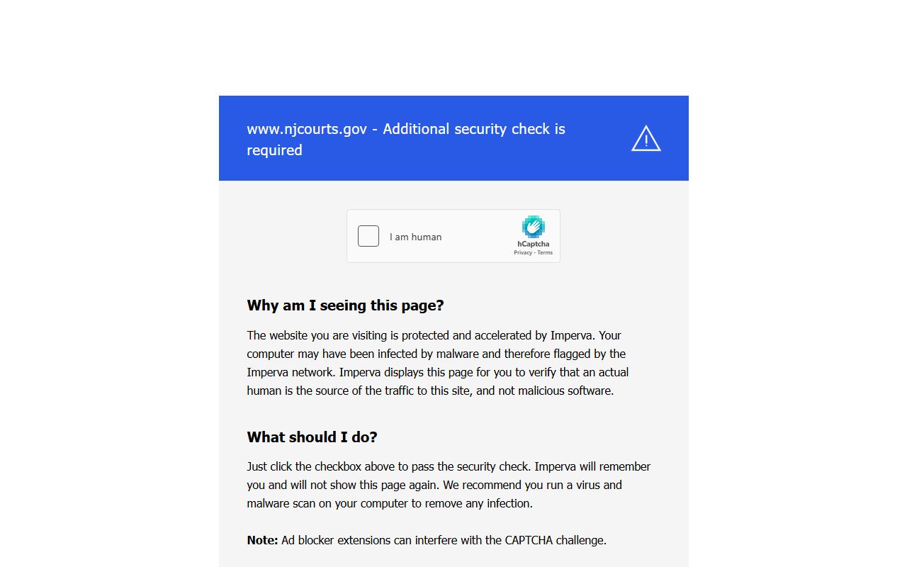 Warren County Superior Court website for felony records in Belvidere